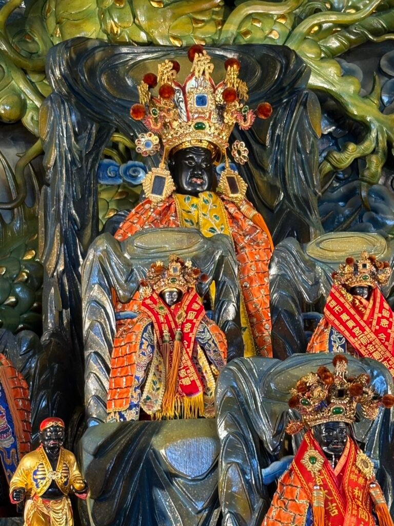 Sanping Patriarch and attendant deity figures on the temple altar